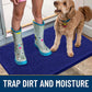 Smiry Dog Door Mat for Muddy Paws 70x24, Absorbs Moisture and Dirt Doormat, Non-Slip Washable Quick Dry Chenille Front Door Mat Indoor Entrance, Entryway Carpet for Inside Floor, Navy Blue