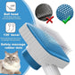 Cat brush, Cat Brush for Long or Short Haired Cats, Remove Loose Fur and Mats, Rounded Pins Reduces Painful Pulling, Not for Tangle and Curly Fur, Azure