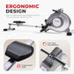 Sunny Health & Fitness Flip & Foldable Rowing Machine for Home w/Extended Slide Rail, Full-Body Workout, Low-Impact, Optional Extra Long Rail, Quiet Rail Cover, Water Motion and Free SunnyFit App