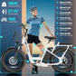 Caroma Electric Scooter with Seat, 48V Removable Battery E-Bike, Up to 30Miles&20MPH, 500/800/1200W Motor, 20" Fat Tire Adult Electric Bicycles for Commuting with Basket