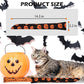 EXPAWLORER Halloween Cat Toys, 4 pcs Soft Pillow Catnip Toys with Bells Inside, Interactive Bite Resistant Fish Shape Kicker Toys for Indoor Kitten Playing