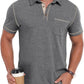 Sailwind Men's Short Sleeve Polo Shirts Casual Summer Classic Collared Golf Shirt with Pocket