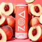 ZOA Zero Sugar Energy Drinks, White Peach - Sugar Free with Electrolytes, Healthy Vitamin C, Amino Acids, Essential B-Vitamins, and Caffeine from Green Tea - 12 Fl Oz (12-Pack)