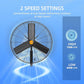 24 inch Outdoor Oscillating Wall Mounted Fan, High Velocity IPX4 Waterproof 7600 CFM Industrial Metal Wall Fan, 2 Speed, Adjustable Tilt, for Greenhouse, Patio, Garage, Workshop