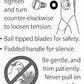 Tiny Trim 4.5" Ball-Tipped Scissor for Dog, Cat and all Pet Grooming - Ear, Nose, Face & Paw - Scaredy Cut's small Safety Scissor