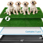Dog Grass pad with Tray,45”x 29” Indoor Dog Potty with 2 Packs Replacement Artificial Fake Grass-5 Packs Disposable Puppy Pads,for Puppy Training Apartment,Outdoor Use