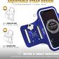 TRIBE Water Resistant Cell Phone Armband Case Running Holder for iPhone Pro Max Plus Mini SE (13/12/11/X/XS/XR/8/7/6/5) Galaxy S Ultra Plus Edge Note (21/20/10/9/8/7/6/5) Adjustable Strap & Key Pocket