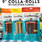 Collagen Rolls - 9" Collagen Rolls for Dogs - Long Lasting Healthy Joint Support Dog Treat - Rawhide Alternative - Skin & Coat Health - Made with Real Chicken, 1 Bag, 3 Count