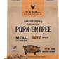 Vital Essentials Freeze-Dried Raw Pork Meal or Mixer Cat Food Soft Nibs | 99% Pork, Organs & Bone | 12 oz