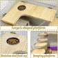 8 Pcs Wooden Hamster Cage Platform Set Wood Juvenile Chinchilla Shelves, Squirrel L-Shape Corner Ledge with Hole Cooling Standing Board Rat Cage Accessories for Gerbil Small Animal Climbing