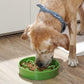 LE TAUCI Slow Feeder Dog Bowls Ceramic, 3 Cups Slow Feeding Dog Bowl Medium Large Breed, Pet Bowl for Fast Eaters, Puzzle Pet Dishes,Clover Green