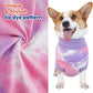 Breathable Dog Recovery Suit for Male/Female, Tie Dye Purple Dog Onesie for Abdominal Wounds, Cone E-Collar Alternative after Surgery to Anti-Licking, Professional Surgery Suit for dogs