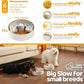 Slow Feeder Dog Bowl with Lick Mat and Puzzle Inserts - Non-Slip Base, Adjustable Speed Design, Dishwasher Safe for Puppies, Orange