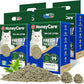 HoneyCare Tea Cat Litter | Natural Plant-Based Formula | Long-Lasting Odor Control | 99% Dust-Free & Low Tracking | Flushable Cat Litter | 24-lbs Value Pack (6 lbs x 4)