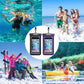Hiearcool Universal Waterproof Phone Pouch Compatible for iPhone 17 16 15 14 13 Pro Max Plus Up to 8.3", IPX8 Beach Travel Essentials-Black&Purple-2Pack