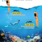 Greatever Dry Snorkel Set,Panoramic Wide View,Anti-Fog Scuba Diving Mask,Professional Snorkeling Gear