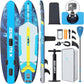 ZLX Inflatable Stand Up Paddle Board, 10'6" SUP Non-Slip Stable Deck Pad, Unique Center Fin, Premium Accessories, Portable Paddleboard for Adults, Beginners, All Skill Levels