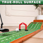 CHAMPKEY Premium Wooden Golf Mat with 3 Putting Gates - Realistic Putting Surface Simulates Green - Improve Accuracy