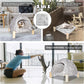 2-in-1 Elevated Cat Tent Cat House, Quick Assembly and Disassembly, Portable Indoor/Outdoor Cute Cat Bed Cave-White Diamond Pattern
