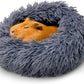 Paw Inspired Furr-O Burrowing Pet Bed with Zip-On Spandex and Fleece Bottoms for Guinea Pigs and Other Small Animals, Cozy Carrier, Hideout Enrichment Toy, Cage Accessories (Dark Gray)