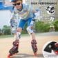 Inline Skates for Kids and Adult, Adjustable Fun Illuminating Skates for Girls, Boys, Women and Men Outdoor and Indoor, Beginner