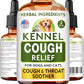 Kennel Cough Herbal Drops for Dogs & Cats - Cough Relief - Throat Soother - Dry and Wet Pet Cough - Made in US - 2 Fl Oz