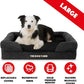 The Dog’s Bed, Large Black Faux PL 36x27, Memory Foam, Pain Relief: Arthritis, Hip & Elbow Dysplasia, Post Surgery, Lameness, Supportive, Calming, Waterproof Washable Cover, Veterinary Approved