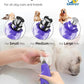 Casfuy Dog Nail Grinder Quiet - (45db) 6-Speed Pet Nail Grinder with 2 LED Lights for Large Medium Small Puppy Dogs/Cats, Professional 3 Ports Rechargeable Electric Dog Nail Trimmer with Dust Cap