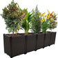 Large Planters for Outdoor Plants pots Elevated Garden Boxes Raised Garden Bed Garden Patio Balcony Deck to Planting Flowers Vegetables Tomato and Herbs