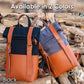 The Pinot Wine Bag, Insulated Bottle Holder Backpack For Travelling, Outings and Festivals, Leather Back With Padded Faux Fleece Interior & Corkscrew by Primeware Inc.