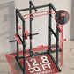 Sportsroyals Power Cage,1600lbs Multi-Function Power Rack with Adjustable Cable Crossover System and More Training Attachment, Weight Cage for Home Gym