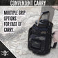 Iron Infidel Battle Bottle - One Gallon Insulated Water Bottle with Dual Carry Handles - 128 oz Tactical Stainless Steel Water Jug & Rugged Extra Large Sleeve With Storage (Black Camo 128 Ounces)