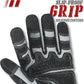 HANDLANDY Mens Work Gloves Touch screen, Utility Mechanic Gloves, Flexible Breathable Fit- Padded Knuckles & Palm