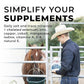 Daily Red Complete Wellness, Fortified Mineral Mix Supplement for Horses, 25lb Refill Bag