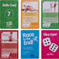 Shuffle Up Gymnastics Card Games - 70+ Fun & Active Skills Cards for Kids, Fitness Cards Develop Fundamentals, Stamina & Strength, Easy to Play for Kids | Multiple Skills Level Cards Include 2 Dices