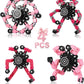 Fidget Toys for Girls, Birthday Gifts for 4 5 6 7 8 9 10 11 12 Year Old Girls Boys, Pink Transformable Fidget Spinners for Kids, Stocking Stuffers for Kids Adults Party Favors Toy
