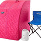 Durasage Portable Steam Sauna for Home Use – Foldable Full Body Personal Spa Tent with 800W Steam Generator, 60-Min Timer, Chair Included, Lightweight Design
