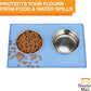 Neater Pet Brands Neater Mat Pet Mats for Food and Water, Cat & Dog Bowl Mat Waterproof Silicone, Feeding Tray, Dog Food Mats for Floors, Placemat w/Raised Edge for Under Bowls, 16” x 10”, Light Blue
