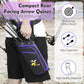 SUNYA X510 Field & Competition Hip Arrow Quiver | 3-Slot Noise-Free Archery Quiver with Sturdy Storage System (42x18cm)