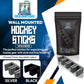 Wall Mount Hockey Stick Holder | Ice Hockey Stick Organizer (Black, 4 Stick Wall Mount)