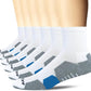 AKOENY Men's Performance Athletic Cushioned Quarter Ankle Socks (6 Pairs)