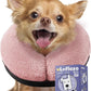 Soft Inflatable Dog Cone Collar for Small Medium Large Dogs - Neck Donut E Collar Alternative for Recovery After Surgery - Pink S