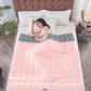yescool Weighted Blanket for Adults (12 lbs, 60" x 80", Pink Grey) Cooling Heavy Blanket for Sleeping Perfect for 110-130 lbs, Queen Size Breathable Blanket with Premium Glass Bead, Machine Washable