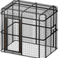 Large Bird Cage for Parakeets Outdoor Bird Aviary Parrot Cage with Perch, Walk-in Heavy Duty Birdcage for Macaws Canaries Parrots Budgie Lovebirds, Black