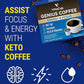 VitaCup Coffee Pods 40ct, Slim w/Garcinia for Diet Support 10ct, Genius Keto w/MCT Oil for Energy & Focus 10ct, Low Acid USDA Organic Perfect 10ct, & Focus w/Mushrooms for Memory & Clarity 10ct