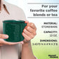 DISCOUNT PROMOS Ceramic Campfire Coffee Mugs 13 oz. Set of 10, Bulk Pack - Perfect for Tea, Espresso, Cappuccino, Hot Cocoa - Green