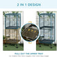 PawHut Large Bird Cage with 1.7 ft. Width for Wingspan, Bird Aviary Indoor with Multi - Door Design, Fit for a Canary, Finch, Conure, 55", Black