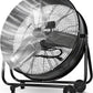 24 Inch High-Velocity Industrial Metal Drum Fan 8,800 CFM, 3-Speed Heavy Duty Floor Fan, 360-Degree Tilt for Commercial, Warehouse, Workshops, Garage, Factory, and Basement with Extreme Power
