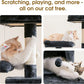 MWPO 70.1-Inch Large Cat Tree, Multi-Level Tall Cat Tower for Indoor Cats, Plush Cat Condo with Big Padded Perches, Sisal-Covered Scratching Posts, Hammock, Toys for Kittens & Cats - Smoky Grey