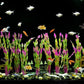 MyLifeUNIT Artificial Seaweed Water Plants for Aquarium, Plastic Fish Tank Plant Decorations 10 PCS (Wine Red)